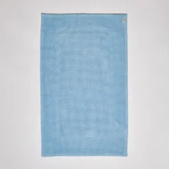 Tapis de bain en coton - Bleu Jour
