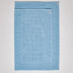Tapis de bain en coton - Bleu Jour