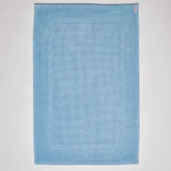 Tapis de bain en coton - Bleu Jour