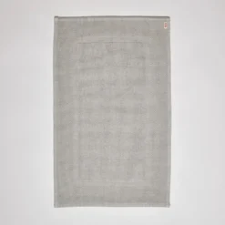 Tapis de bain en coton - Gris Nébuleux
