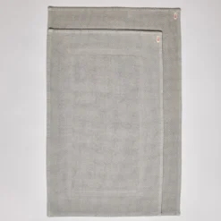 Tapis de bain en coton - Gris Nébuleux