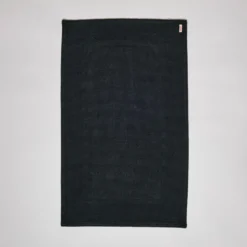 Tapis de bain en coton - Noir Minuit
