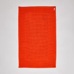 Tapis de bain en coton - Rouge Soir