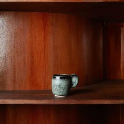 Tasse en grès émaillé Dashi - Charbon - 12cl