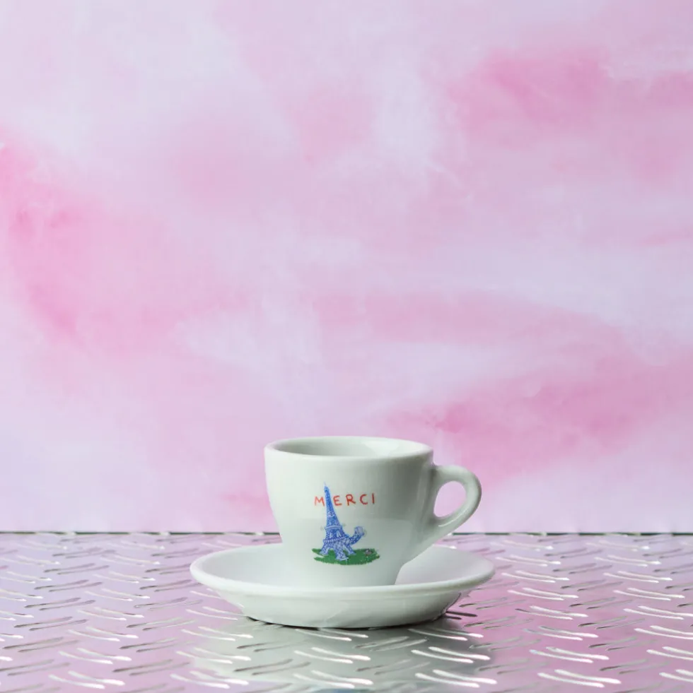 Tasse à expresso et soucoupe Tour Eiffel - Merci x Shia McShia