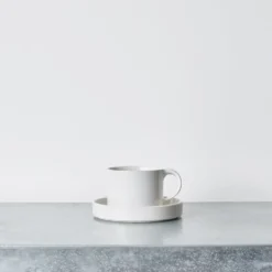 Tasse soucoupe Moderato - Blanc