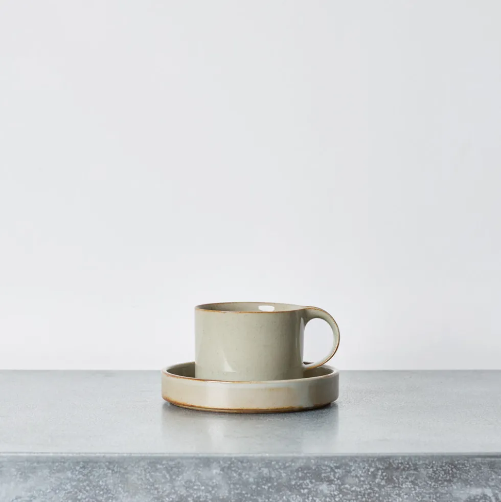 Tasse soucoupe Moderato - Gris