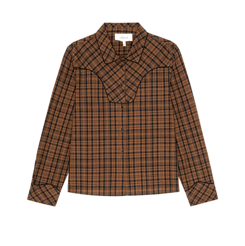 THE GREAT - Chemise The Creek - Marron