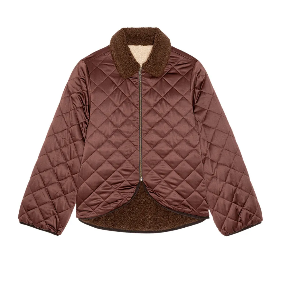 THE GREAT - Veste Reversible Western Yoke - Marron