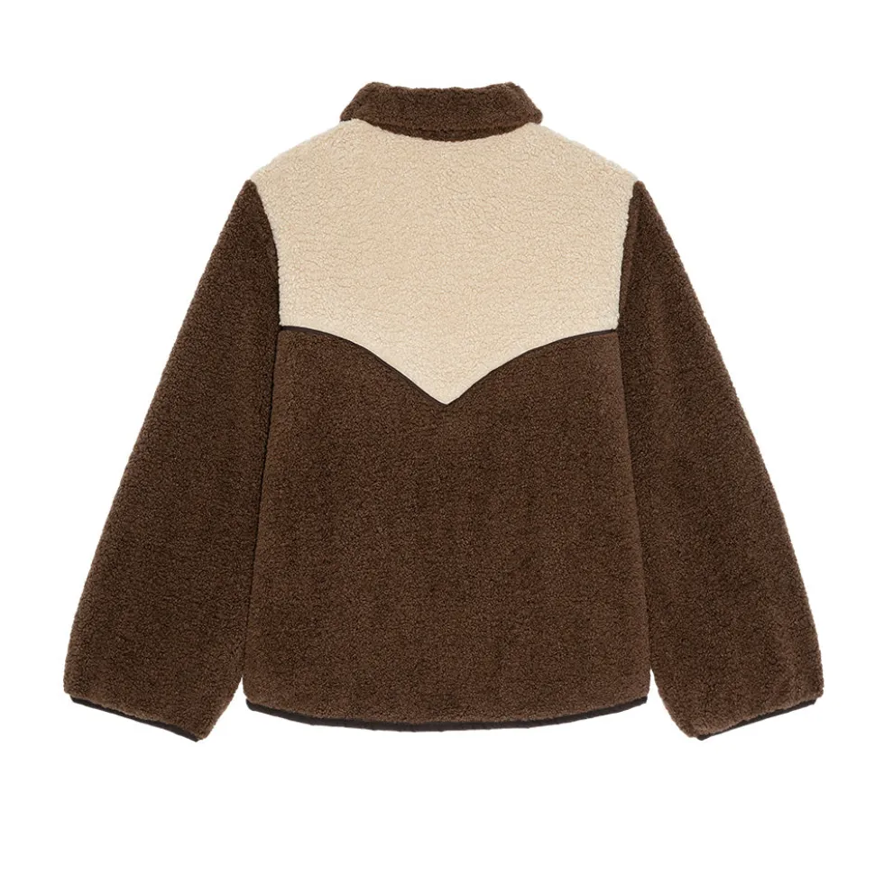THE GREAT - Veste Reversible Western Yoke - Marron