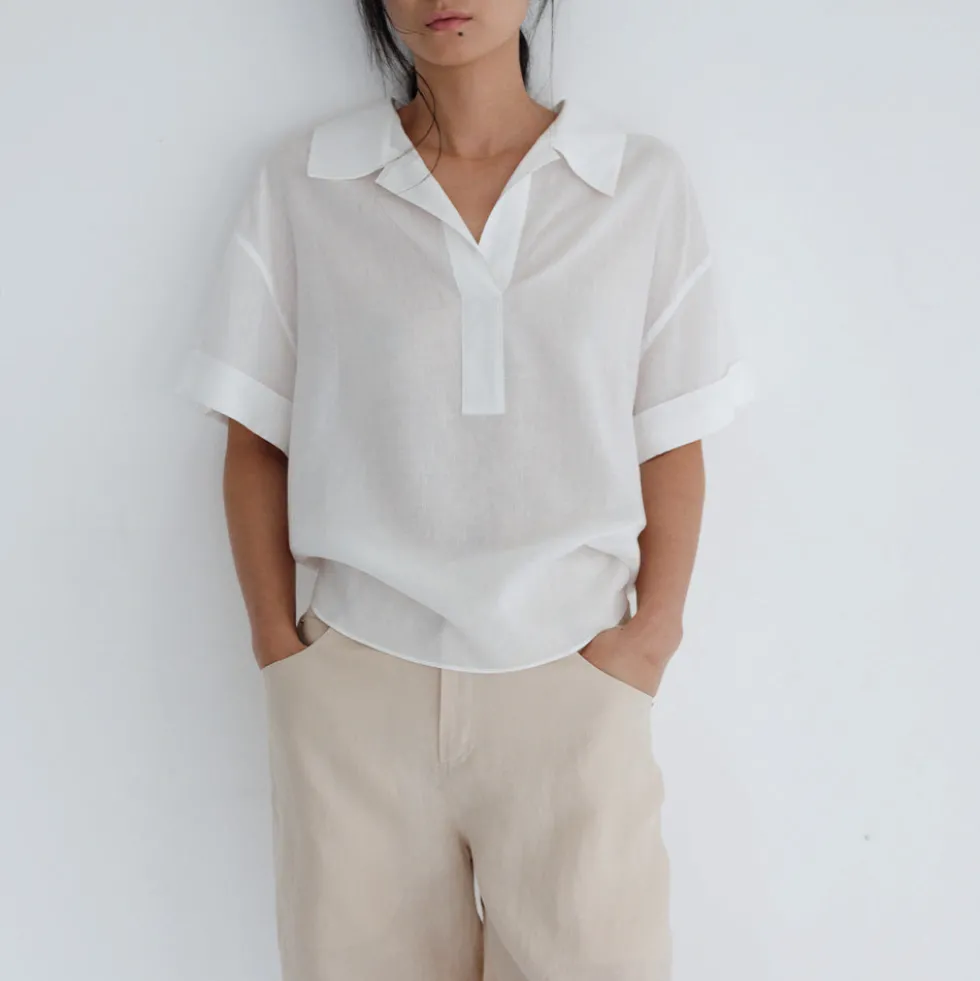 The Loom - Chemise Back Tuck - Beige Clair