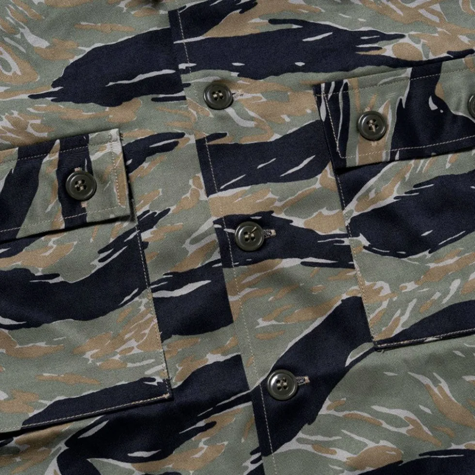 The real McCoys - Veste Tiger Camouflage - Vert