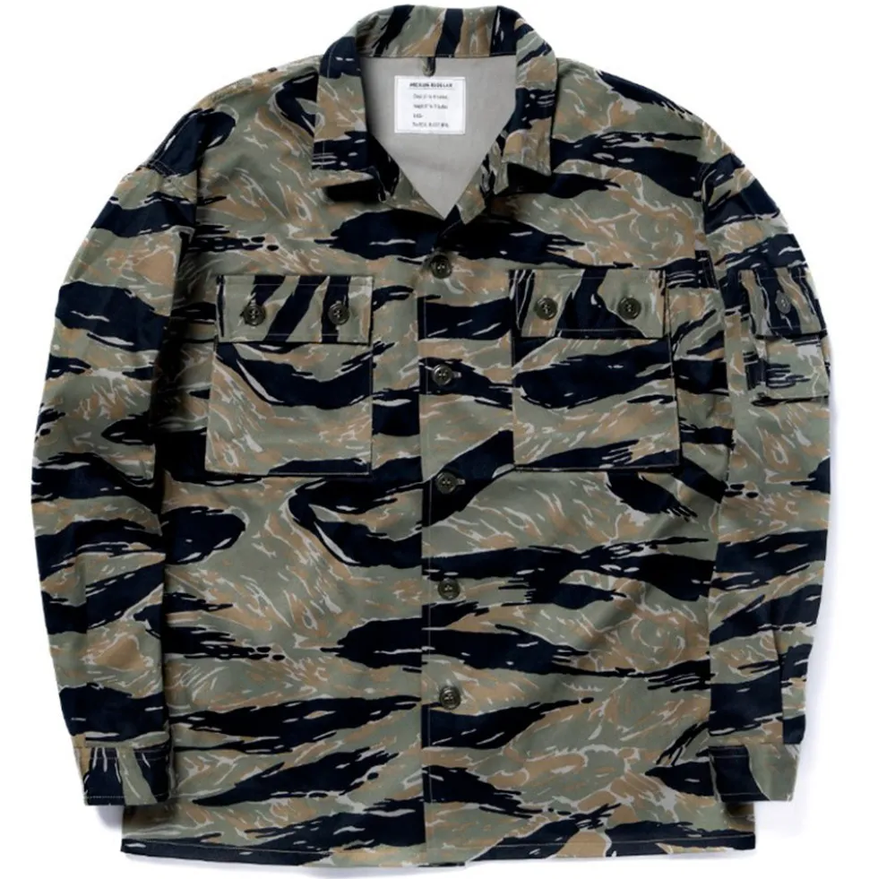 The real McCoys - Veste Tiger Camouflage - Vert