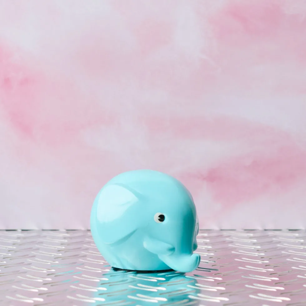 Tirelire Éléphant - Bleu Clair