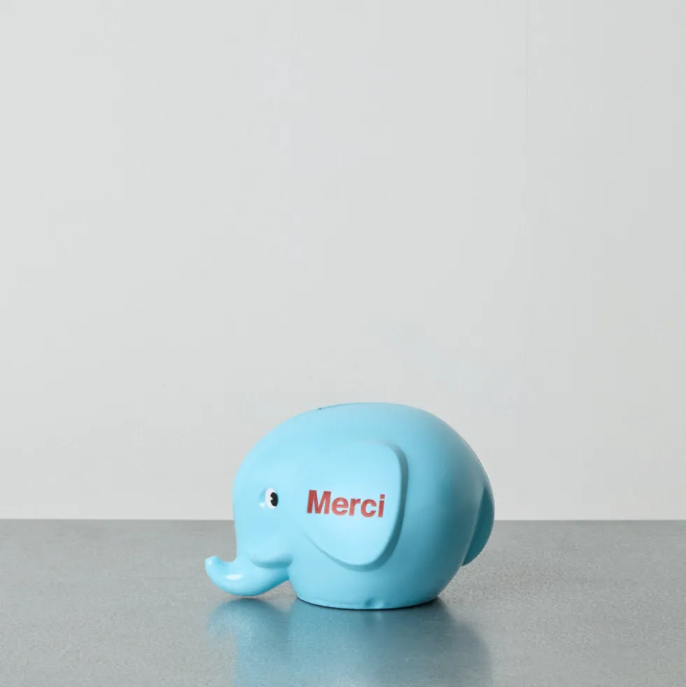 Tirelire Éléphant - Bleu Clair
