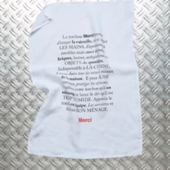 Torchon en lin lavé - Merci
