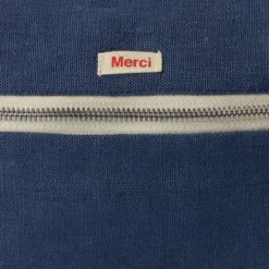 Trousse de toilette en lin lavé - Bleu Pacifique