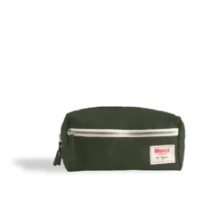 Trousse de toilette en lin lavé - Vert Oxyde