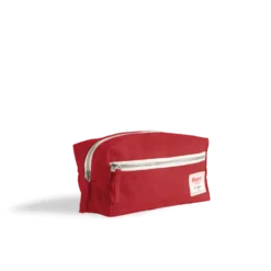 Trousse de toilette en lin lavé - Rouge Vermillon