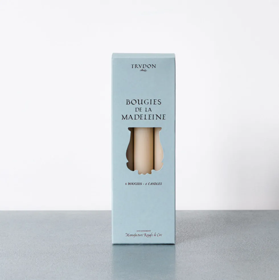 Trudon - Lot de 6 bougies Madeleine - Pierre