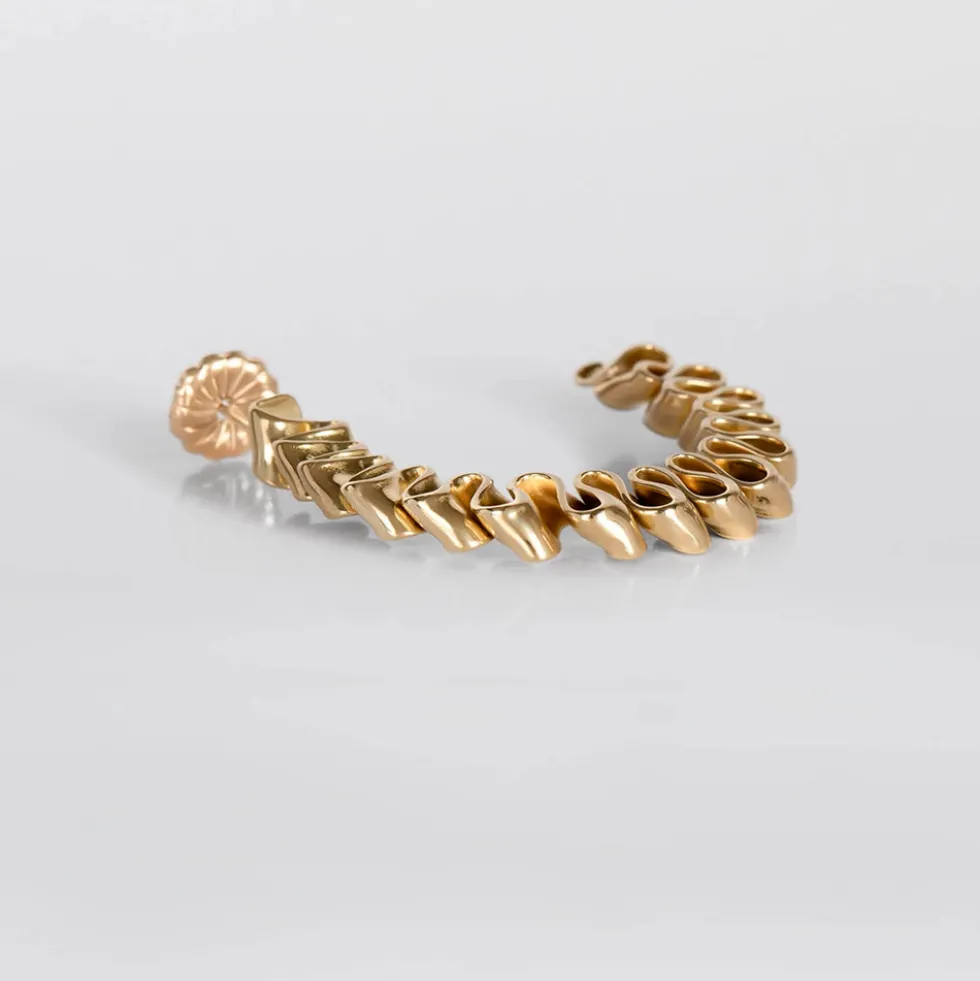 TWEEK EEK - Boucles d'oreilles Mirr Wave Loops S - Or