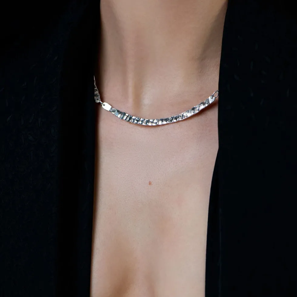 TWEEK EEK - Collier Gray Flex - Argent