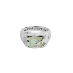 TWOJEYS - Bague Yellow Baguette Stone - Argent