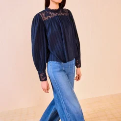 Ulla Johnson - Blouse Cornelia - Bleu Midnight