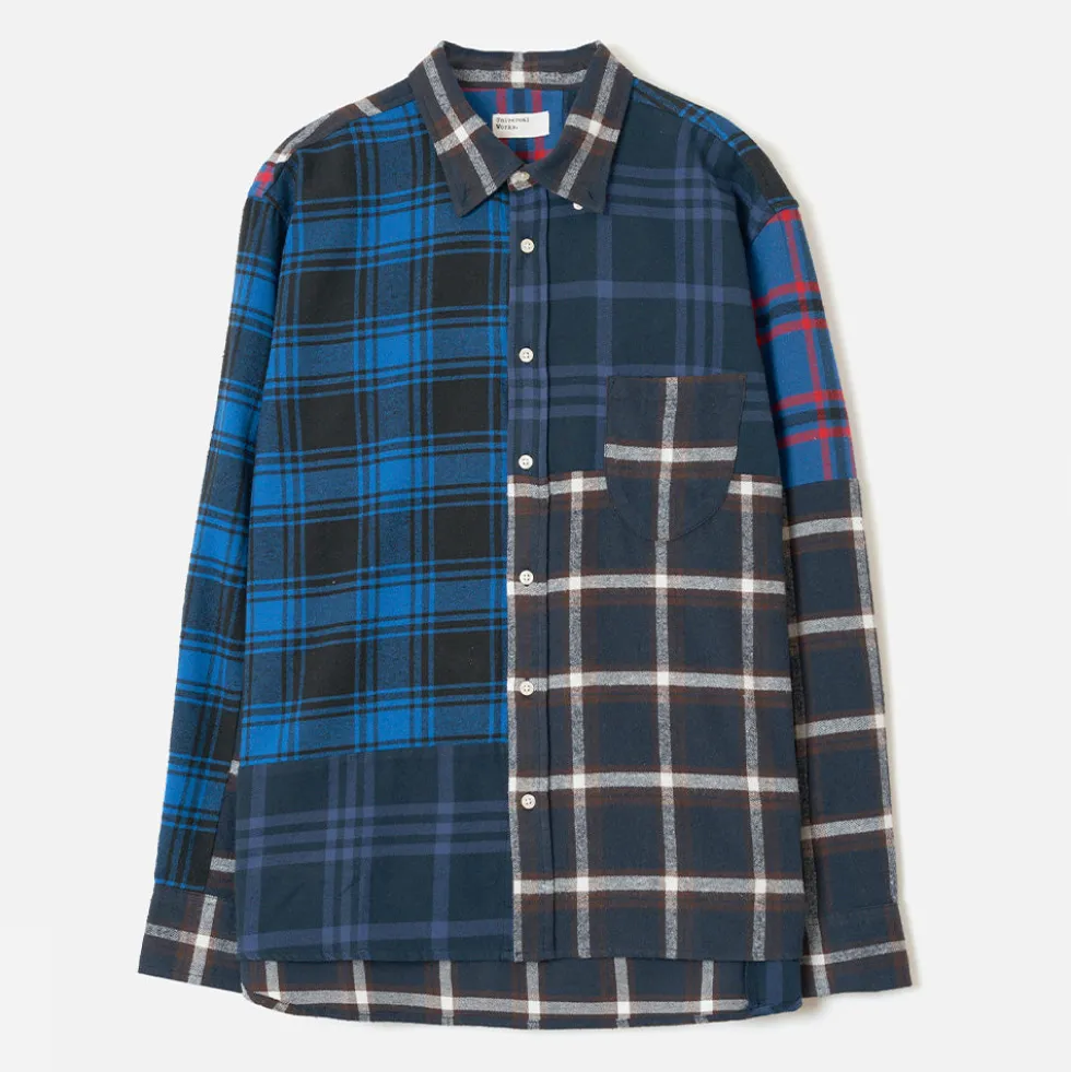 Universal Works - Chemise Lazy Day - Bleu