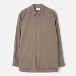 Universal Works - Chemise Square Pocket - Marron