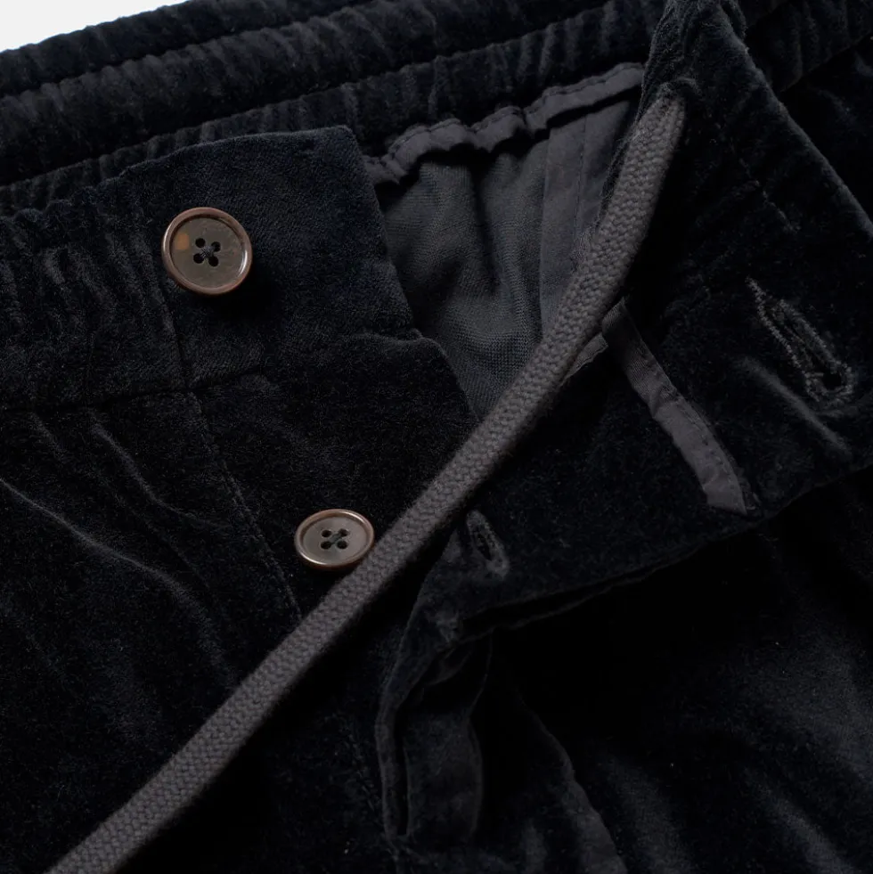 Universal Works - Pantalon Oxford Velours - Noir