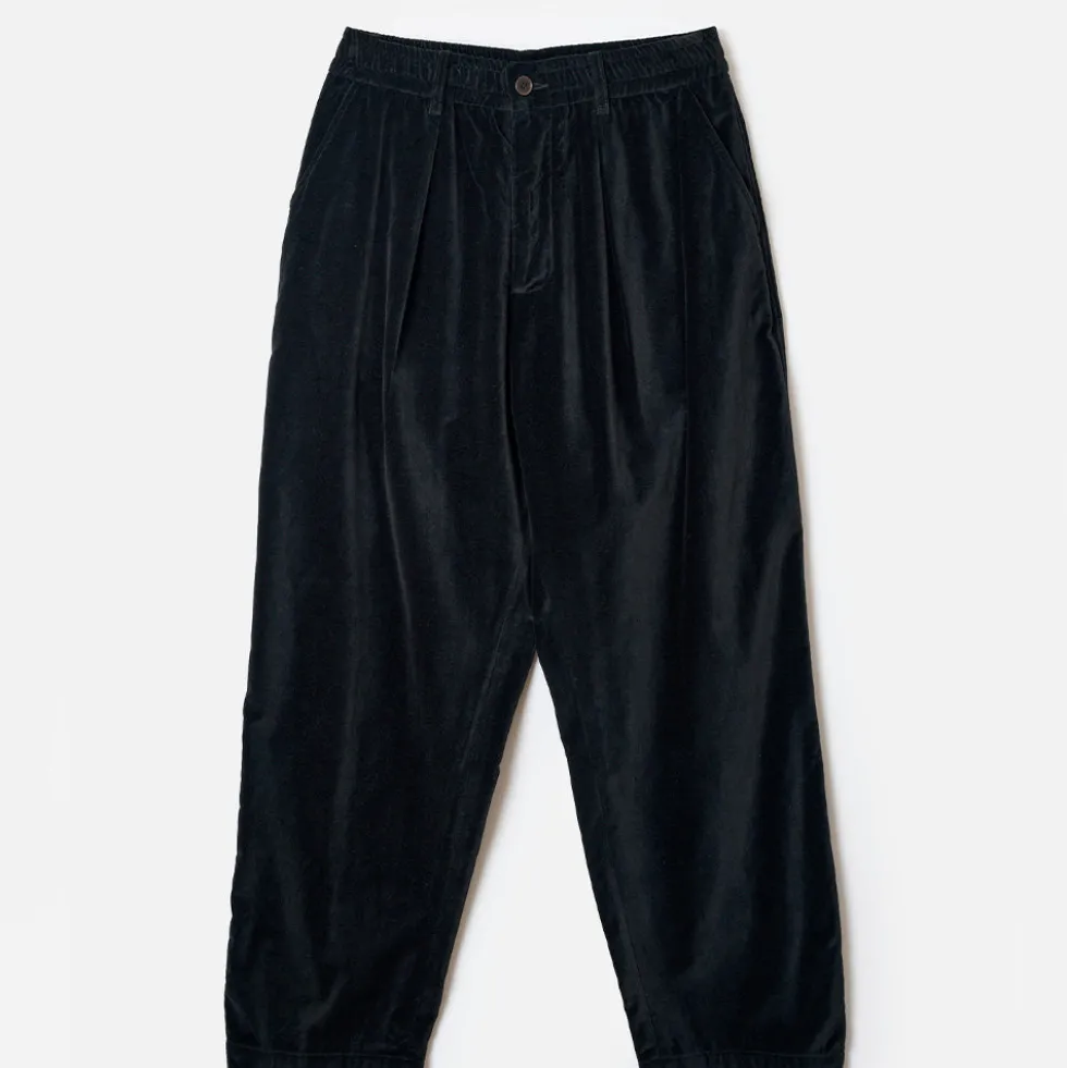 Universal Works - Pantalon Oxford Velours - Noir