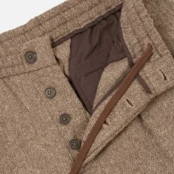 Universal Works - Pantalon Pleated Track - Marron
