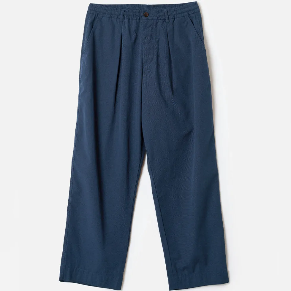 Universal Works - Pantalon Pleated Track Comfort - Marine