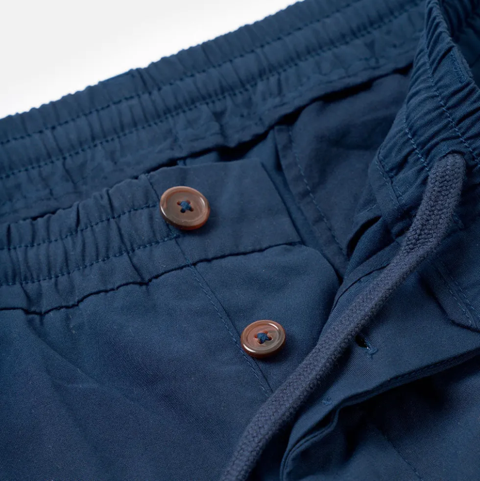 Universal Works - Pantalon Pleated Track Comfort - Marine