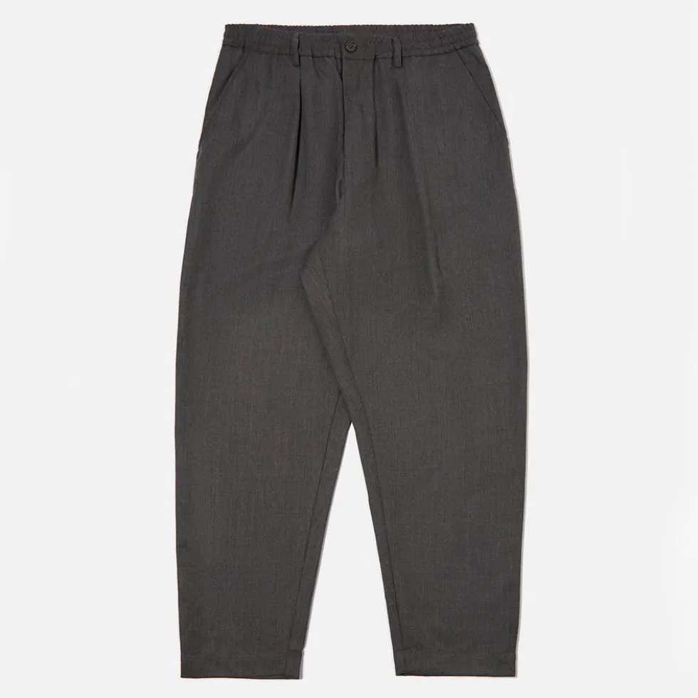 Universal Works - Pantalon Plissé - Charcoal