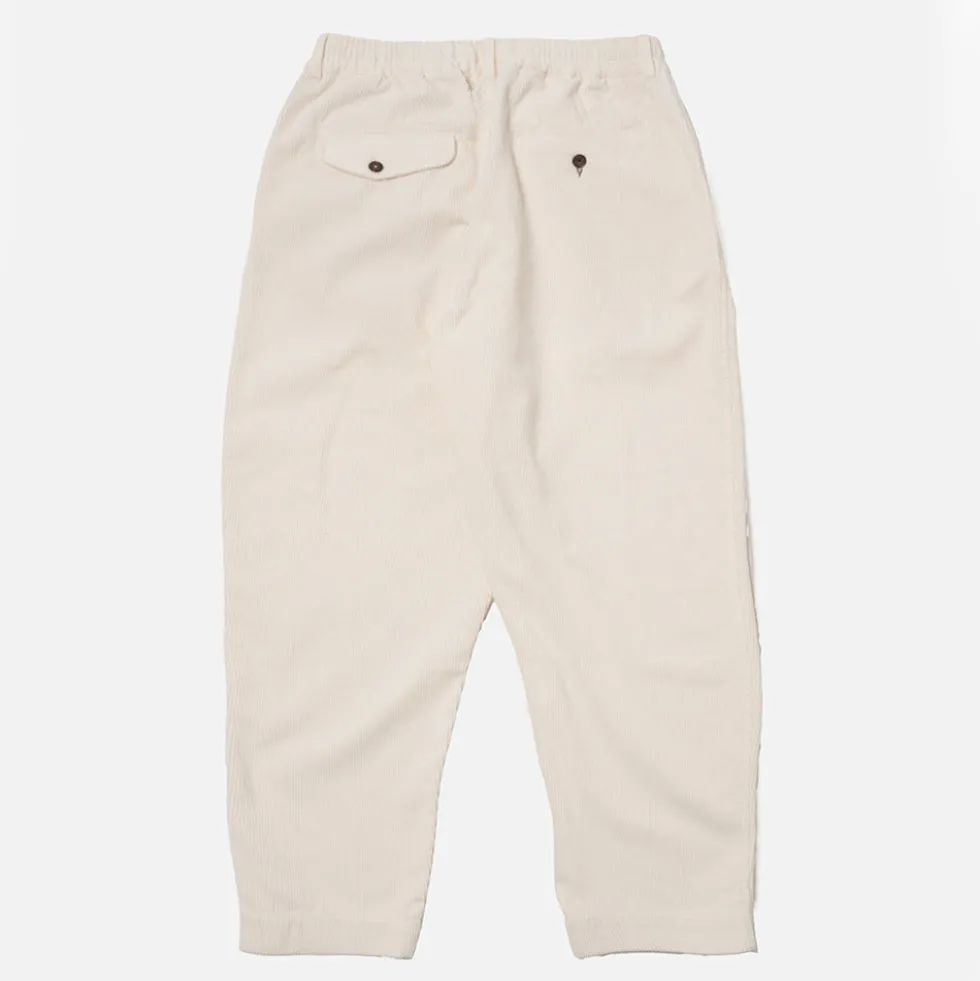 Universal Works - Pantalon Track Pleated - Ecru