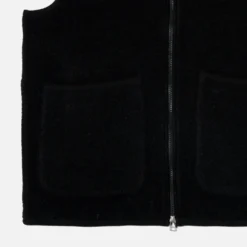 Universal Works - Veste Laine Zip - Noir