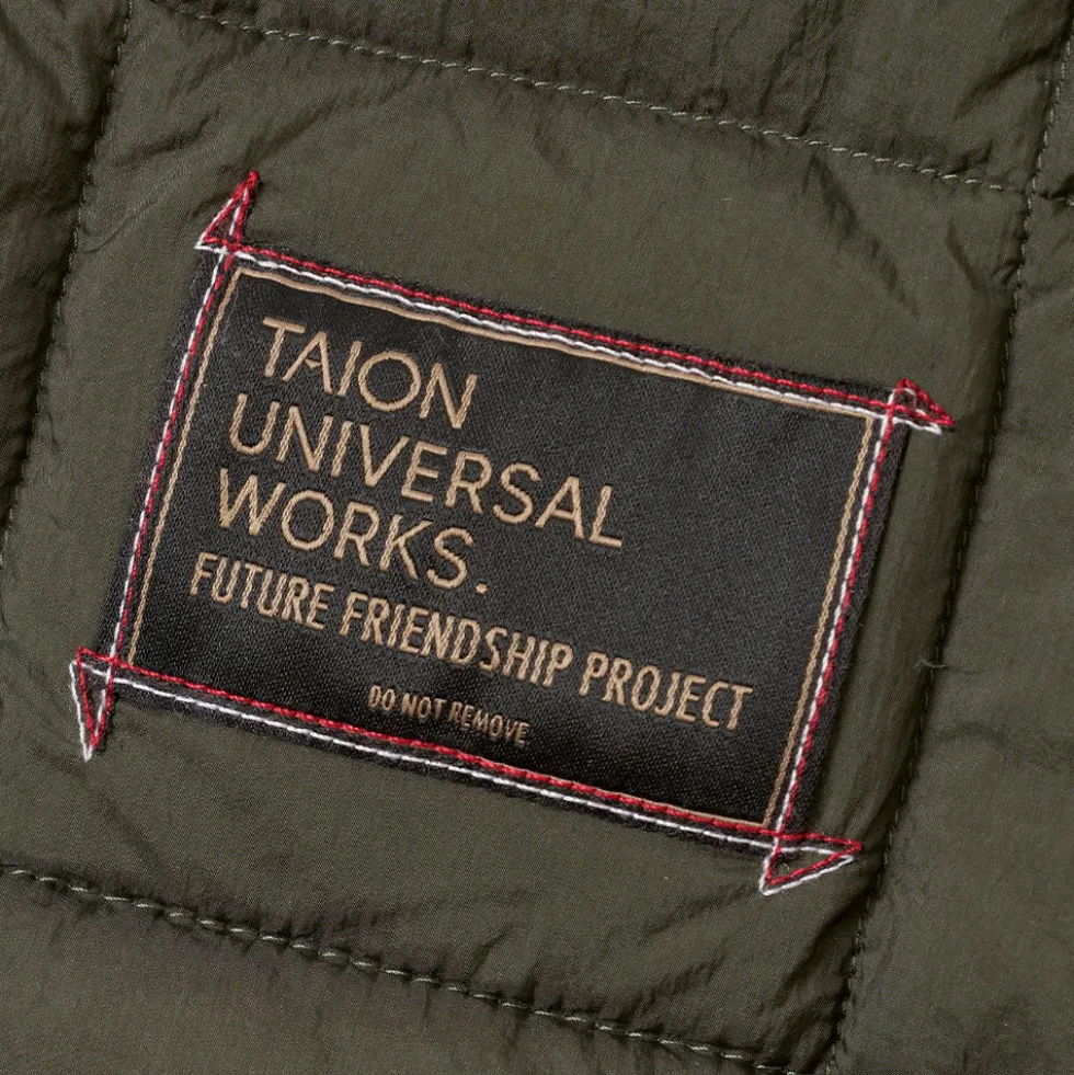 Universal Works - Veste Matelassée Down Rams - Olive