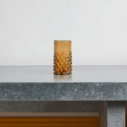 Verre Bulles en verre soufflé - Ambre