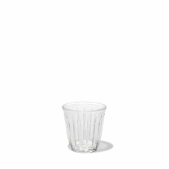 Verre à café en verre pressé - Transparent