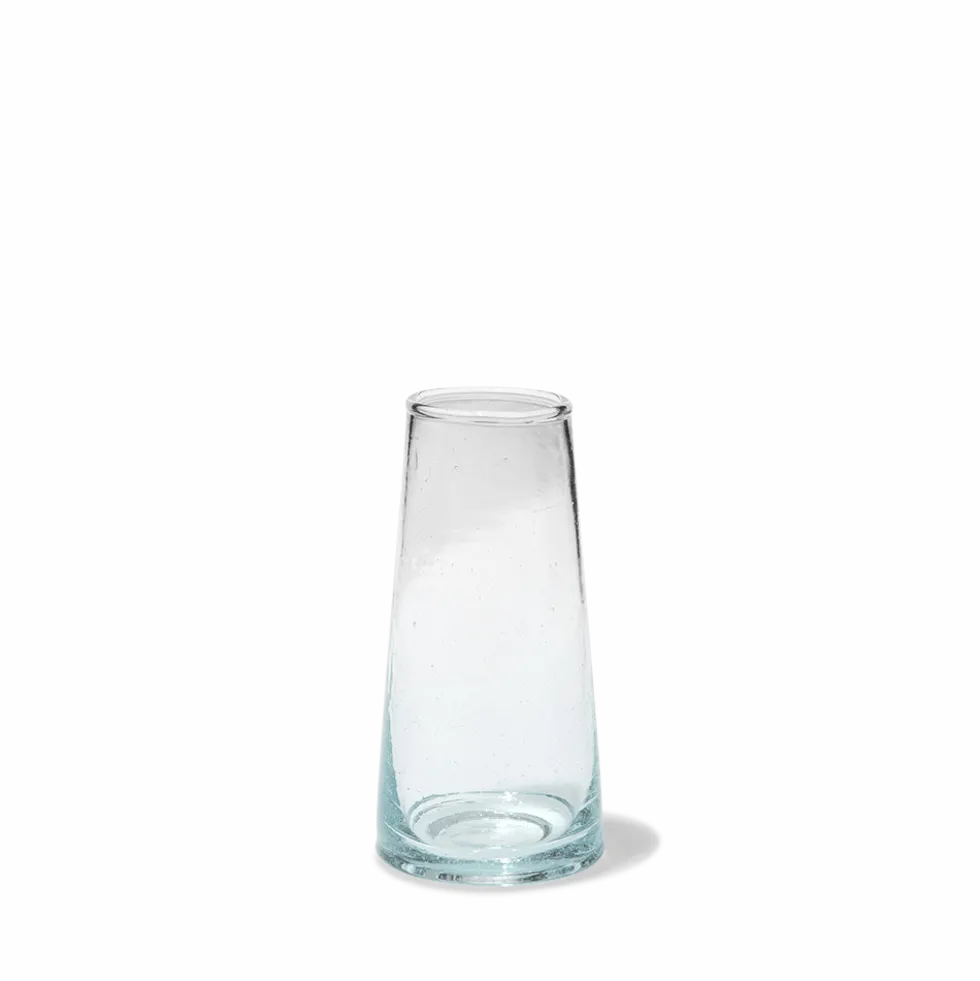 Verre conique en verre soufflé