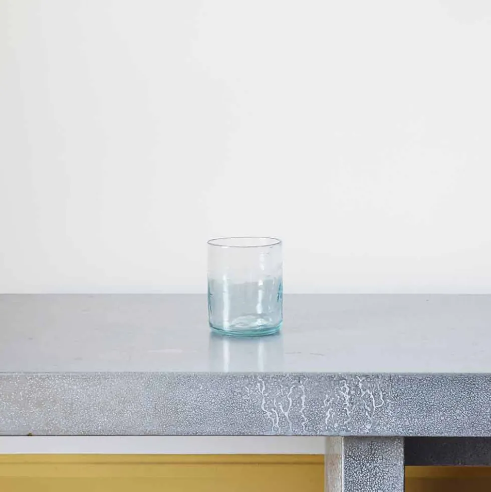 Verre droit en verre soufflé - Transparent