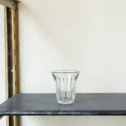 Verre à thé en verre pressé - Zinc