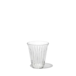 Verre à thé en verre pressé - Zinc