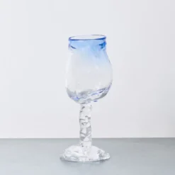 Verre à vin - Bleu Clair
