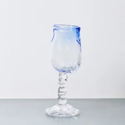 Verre à vin - Bleu Clair