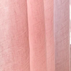 Voile en lin & coton - Rose Granité