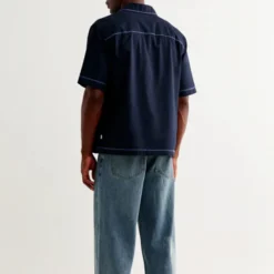 Wax London - Chemise Keats SS - Marine