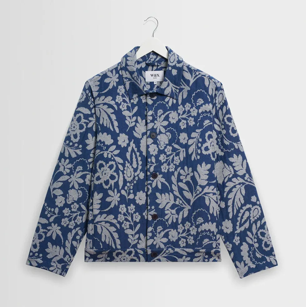 Wax London - Veste Iggy - Bleu Ecru
